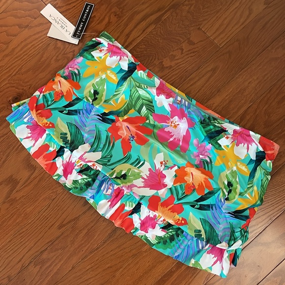 La Blanca Flowered‎ Skirted Bikini Bottom NWT - Picture 2 of 14